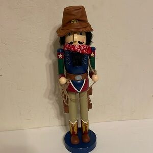 Nutcracker Western Cowboy 2014 Holiday Wooden Old West Sheriff 15 inch.